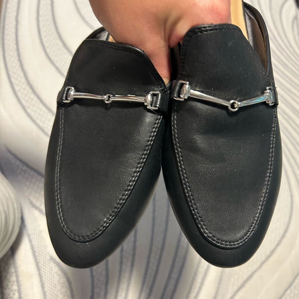 Black loafers